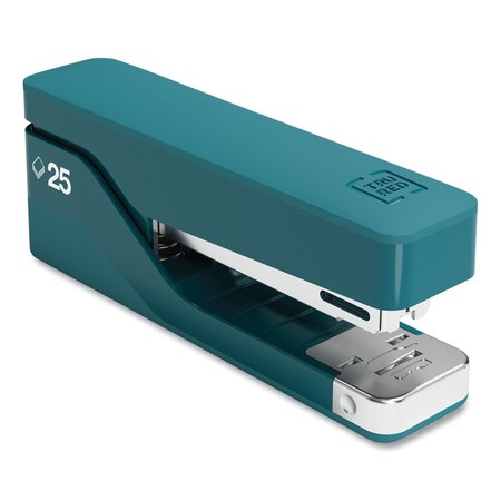 TRU RED Desktop Aluminum Stapler, 25-Sheet Capacity, Teal TR58100